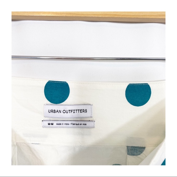 NWT Urban Outfitters Fallon Polka Dot Cotton Pleated Midi Skirt - Picture 9 of 12